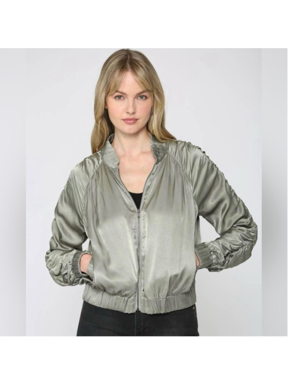 Green Bomber Jacket